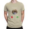 Man TShirt Dank Meme Hamster Staring Front Camera Hampter Calling Individuality T Shirt Graphic Streetwear New Trend