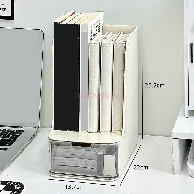 1pcs Book storage box, student desktop, transparent drawer, pen holder, storage rack, office bookshelf, book stand