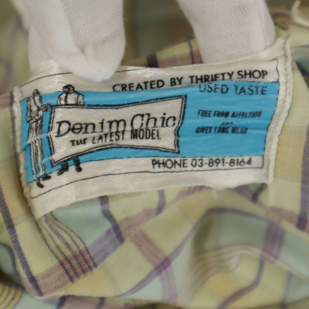 Denim Chic THE LATEST MODEL 60s Vintage Check Short Sleeve Open Collar Shirt Men's Used