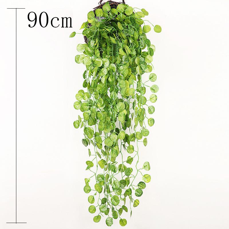 Artificial Plants Vines Wall Hanging Simulation Creeper Wall Hanging Indoor Green Plant Wall Decoration Fake Flower Rattan Plant