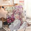 anime w-WataNare renako amaori Ajisai Sena Mai Oduka Flannel warm soft plush blanket for sofa living room bedroom travel gift