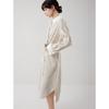 ELLE Women's Striped Waist-Cinching Shirt Dress