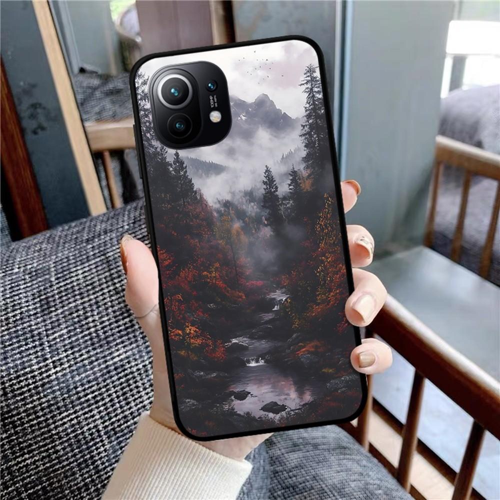 Waldlandschaft Handyhülle Für Xiaomi Mi 5X 8 9 10 11 12 Lite Pro 10T PocoX3pro PocoM3 Note 10 Pro Lite