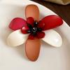 Multi Floral Petal Big Flower Badge Pin Exaggerated Vintage Colors Clothes Pin  Party Favors