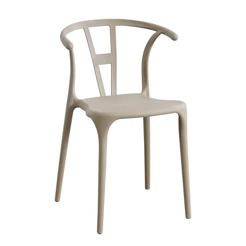Plastic Designer Dining Chair Replica Bar Stool Arm Salon Wishbone Dining Room Chair Kitchen Dinette Chaises Home Furniture