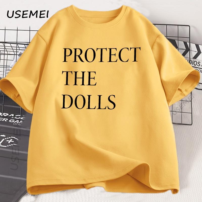 Protect The Dolls T Shirt Men Women Print Cotton Tshirt Pride Human Rights T-shirt Loose Short Sleeve Comfortable Round Neck