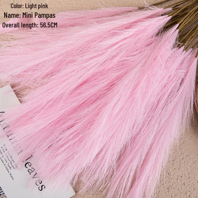 Mini Pampas Grass Wedding Artificial Flowers for Home Decor
