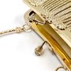 Pleated Shell Pattern Handbag Glitter Ladies Clutch Bag Elegant Evening Banquet Bag  Women
