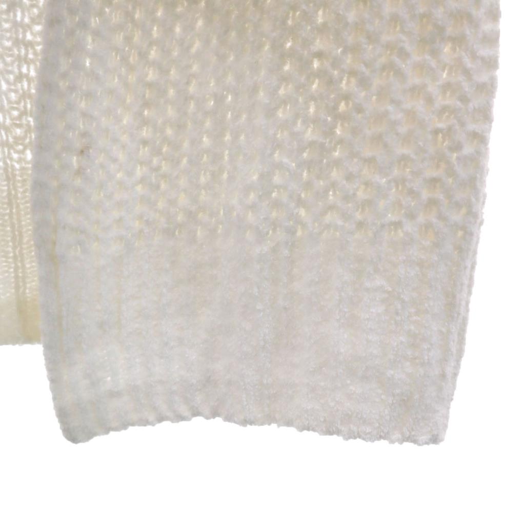 Ron Herman Long Sleeve Long Knit Cardigan S White Open-front Jacket Women Used