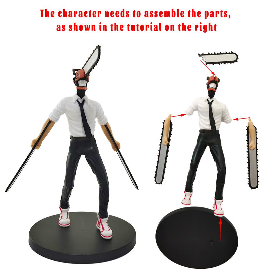 15-18cm Anime Figure Chainsaw Man Power/Denji Action Noodle Stopper Figurine Adult Collection Model Toy PVC Poseable Articulated Scale Detailed 2