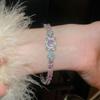 Bracciale Geometrico in Zirconi di Lusso Raffinato: Design Colorato e Versatile