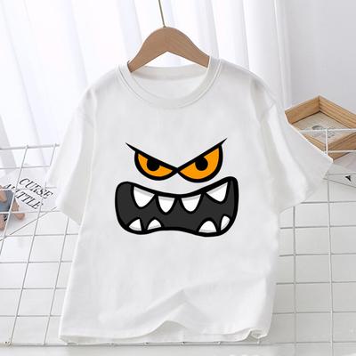 Rode bal print grappige kinderen 1-12 jaar T-shirt meisjes zomer tops baby jongens kleding cartoon schattige kinderen korte mouw T-shirt