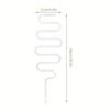 Curved acrylic plant climbing frame, transparent and durable, suitable for indoor vines and flower pots support