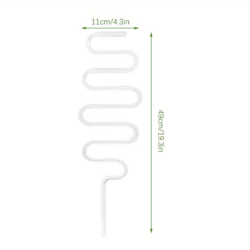 Curved acrylic plant climbing frame, transparent and durable, suitable for indoor vines and flower pots support