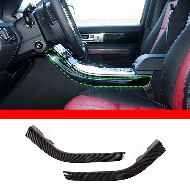 

For Land Rover Range Rover Sport 2010-2024 ABS Carbon Fiber Car Center Control Side Trim Strip Sticker Auto Interior Accessories