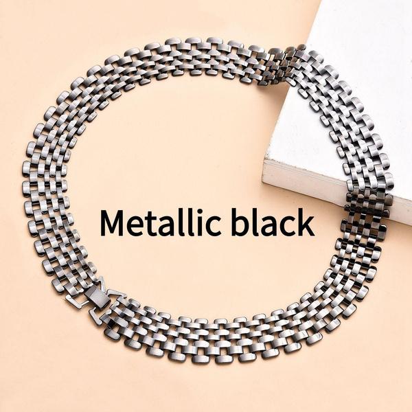 

1 шт. Преувеличенное кубинское массивное толстое цепное ожерелье для женщин, высококачественная нержавеющая сталь, стимпанк чокер, ювелирное изделие для мужчин