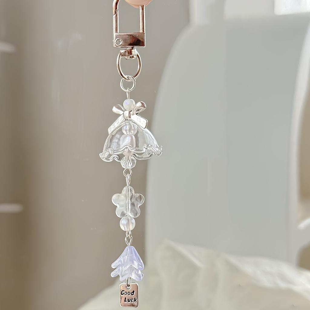 Acrylic Candy Bow Ceramic Bead Sweet Design Exquisite Backpack Car Key Cell Phone Accessories Exquisite Gift Bag Charm