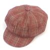 Universal Chemistry Cotton Glencheck Beige Newsboy Cap