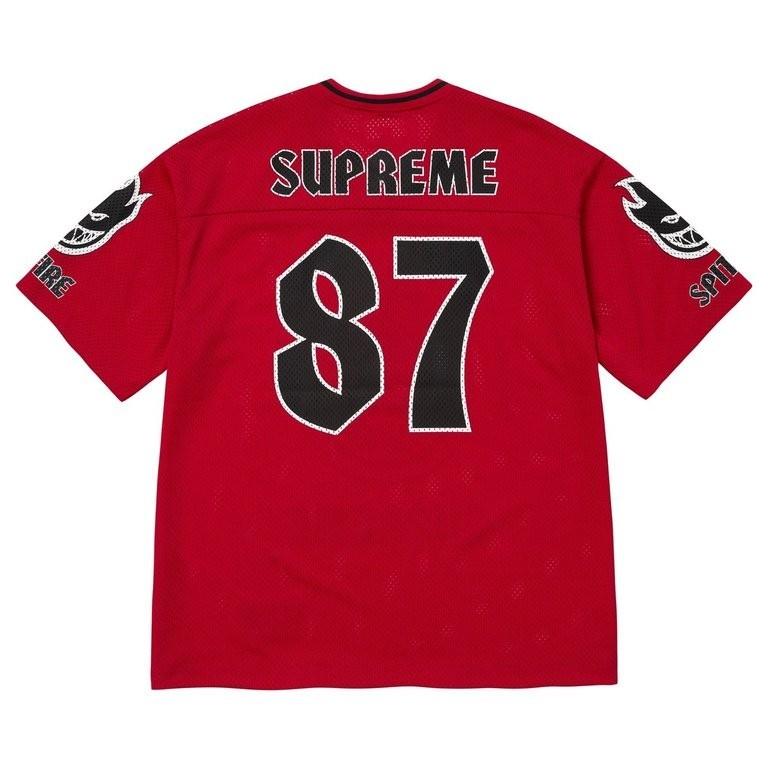 Supreme x Spitfire Football Jersey Red