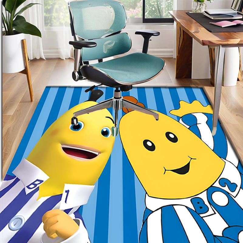 Bananas in Pyjamas Pattern Rug, Indoor/Outdoor Mat, for Picnic, Gameroom, Bedroom, Office, Living Room, Home Decor Carpet, Birthday Gift
