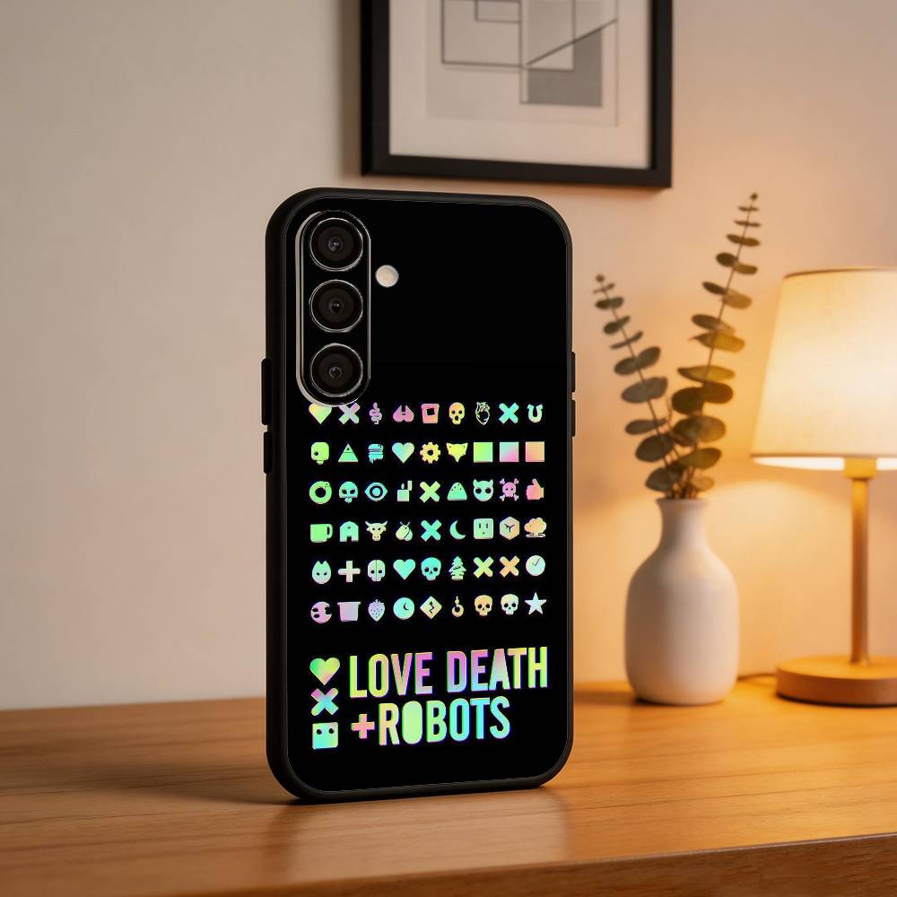 Love Death And Robots  Phone Case For Samsung  A73,A21s,A22,A31,A32,A52,A53,A71,A80,Soft Black Shell