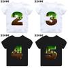 Mc Game Print Funny Boys Clothes 1 2 3 4 5 6 7 8 9 Years Birthday Number Bow Cartoon Kids T Shirt Baby Gift Tops Girls TShirts