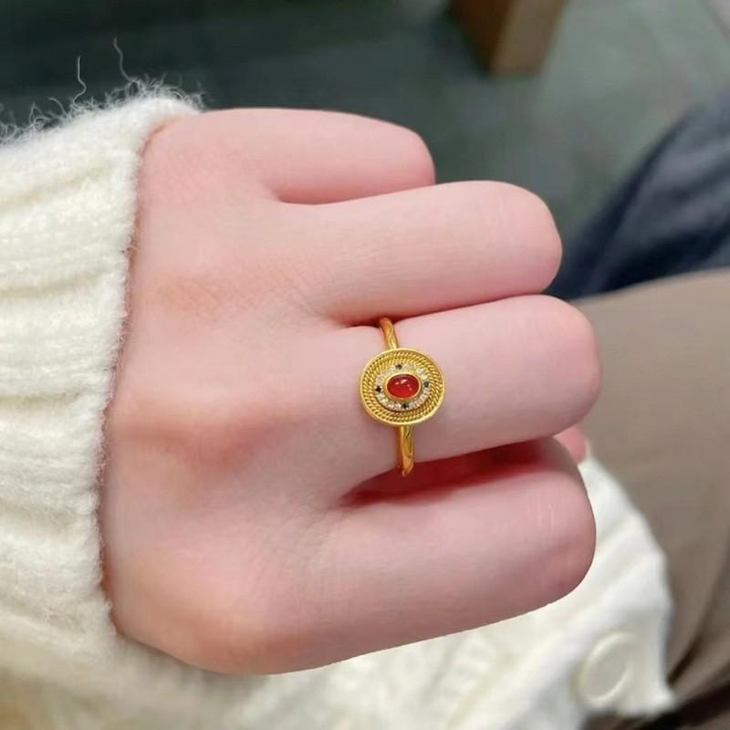 Stunning S925 Silver Bamboo Enamel Ring In Antique Gold For Women Featuring A Contemporary Geometric Design For Chic Fashion Cho