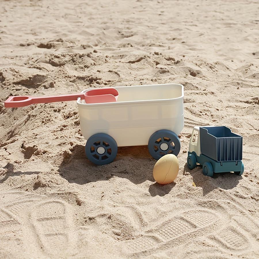 Beach Toys Sand Toys for Kids with Truck Car Sand Shovel Rake Sandbox Toys for Toddlers Kids Boys Cooking Pretend Play Kitchen