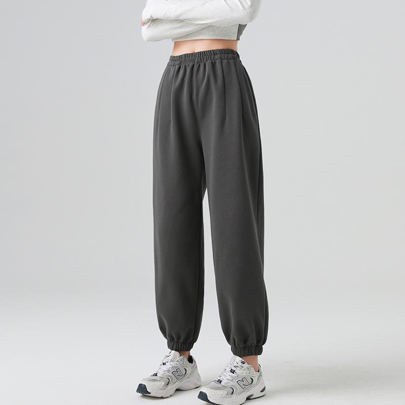 

Saidi Purple Embroidered Lantern Joggers: Women s High Waist Loose Casual Pants, Autumn/Winter 2025 Collection L (100-120 jins) деревне вугілля/сірий колір