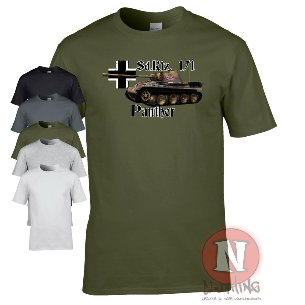 Panzer 5 Panther WW2 Alemán Militar Armadura Camiseta Mundo Tanks