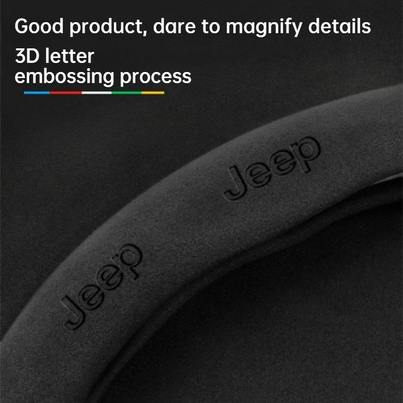 38cm Suitable for Jeep Steering Wheel Cover Compass Freedom Hero Wrangler Commander Gladiator Car Handle Covers