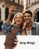 Eary Luxury Wood Frameless Case for Samsung Galaxy S25 S24 Ultra 360°Rotatable Magnetic Ring Stand Shockproof Bumper Phone Cover