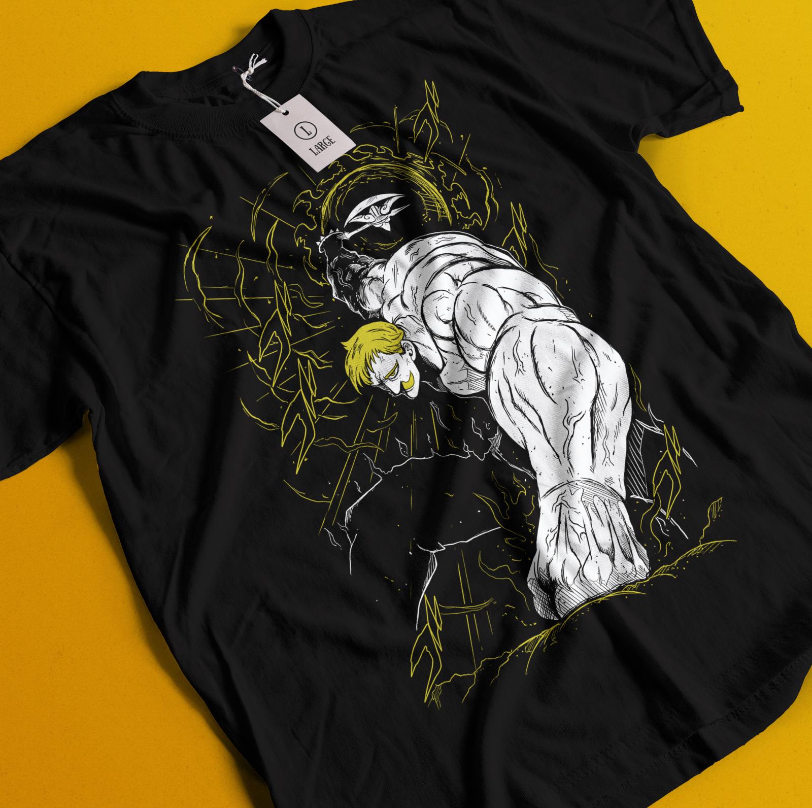 

Seven Deadly Sins Shirt Escanor T-Shirt Meliodas Tshirt Elizabeth Ban Diane King - Men s Summer Cotton Graphic Tee S разноцветный