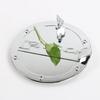 Exterior Door Fuel Tank Gas Cap Decor Cover With Lock For Ford F150 2015+ Chrome