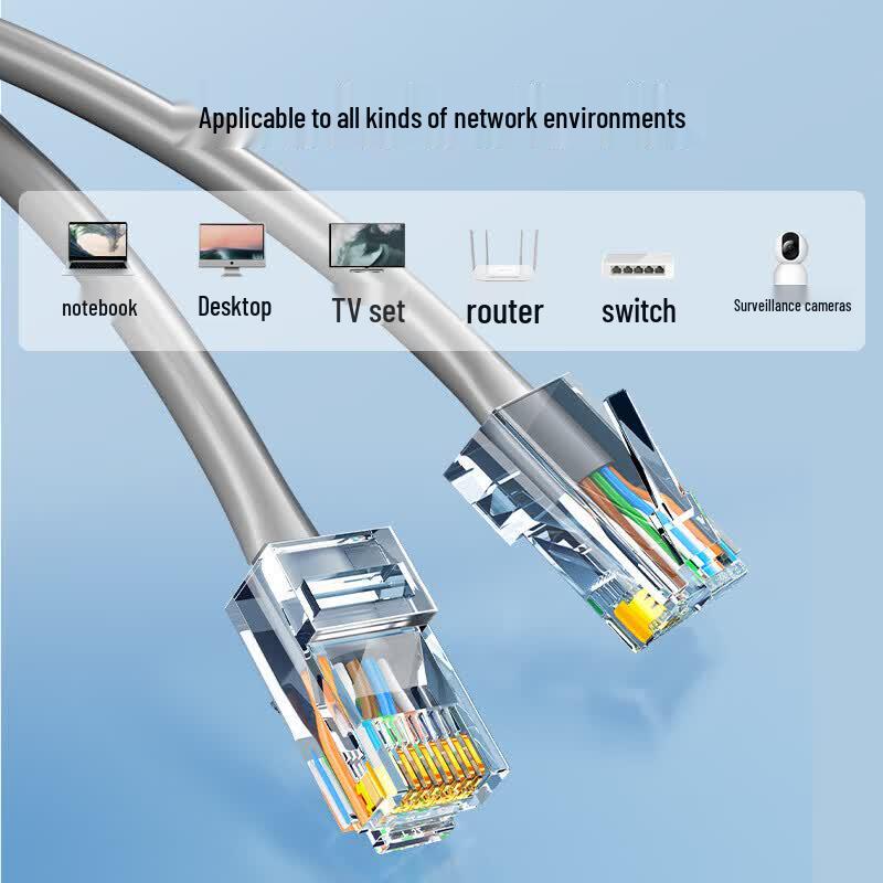 SAMZHE Cat5e Gigabit Pure Copper Unshielded Bulk Ethernet Cable