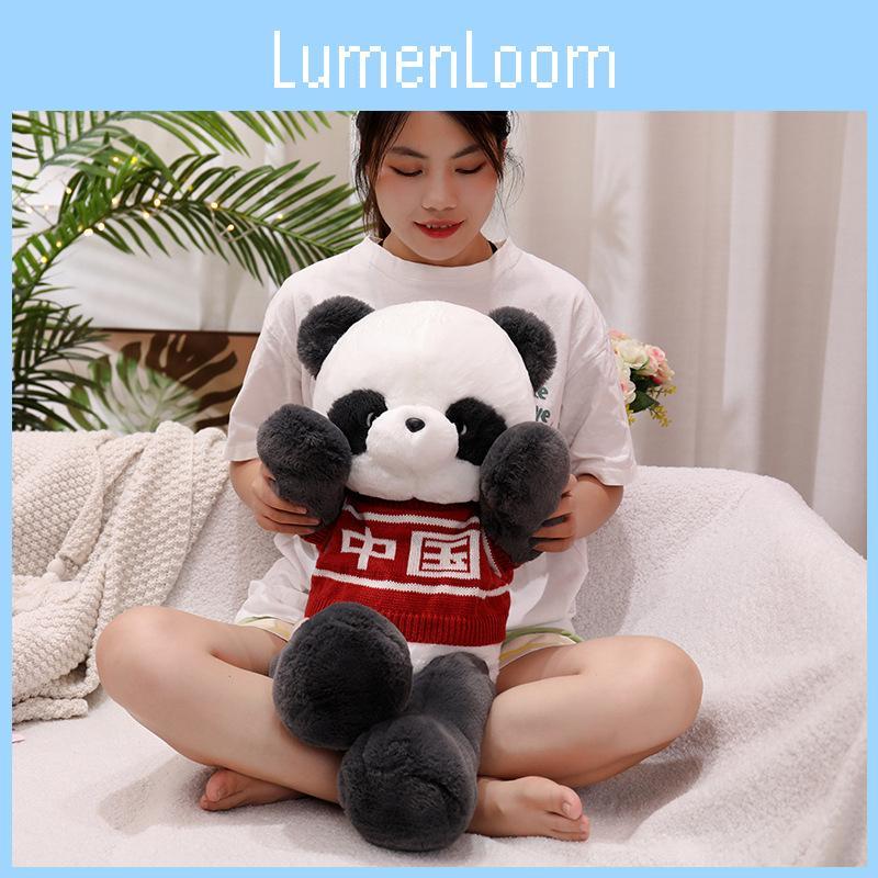 Panda China Delightful Plush Animal Pillow Doll Short Plush Fabric Perfect Gift