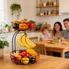 2026 Pro Detachable Metal Fruit Plate, Large Fruit Basket, for Holding Fruits, Bread, Vegetables and Snacks, Countertop Use