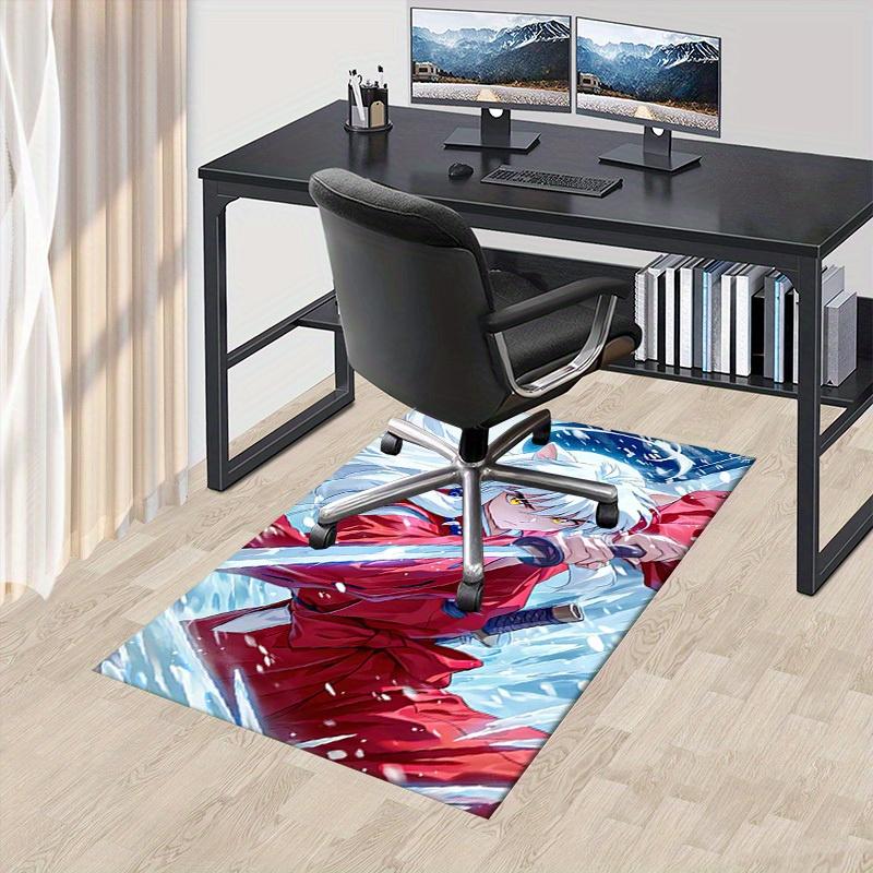 Office Carpet: Inuyasha Themed Decorative Rug for Sofa Protection Under Chairs Anime Inspire