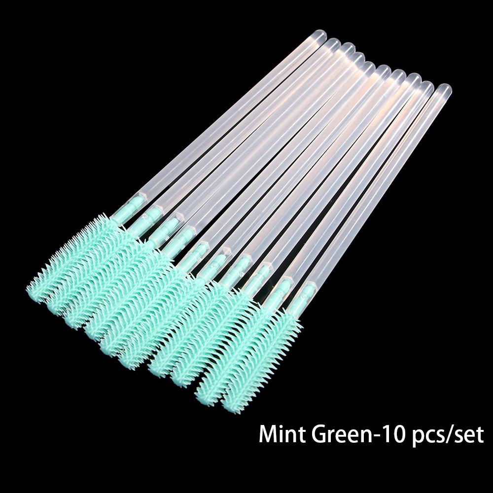 Transparent Silicone Eyebrow Comb Spoolers Eye Lashes Mascara Wand Applicator Disposable Eyebrow Brush for Eyelash Extension