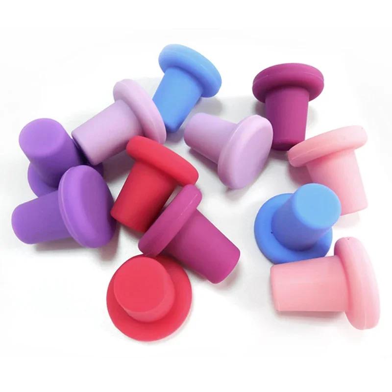 Silicone Creative Design Safe And Healthy 6 Colors Wine Stopper Bottle Caps Bottle Stopper Family Bar Preservation Tools
