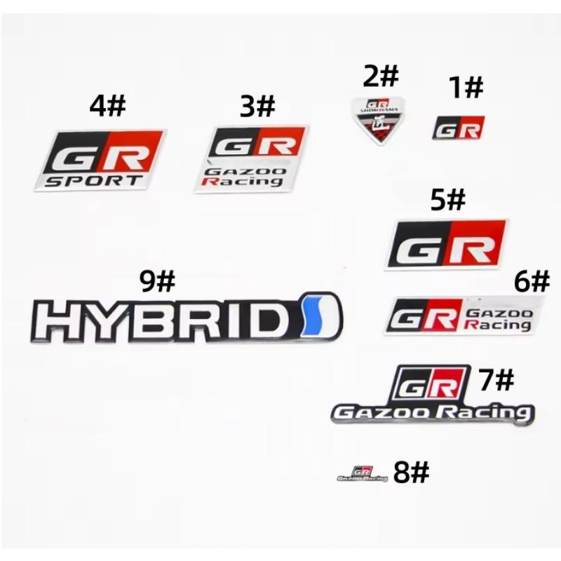 1Pc Aluminium Car Rear Tail Emblem Badge Sticker For Levin Corolla Alphard Avensis Prius Crown Yaris