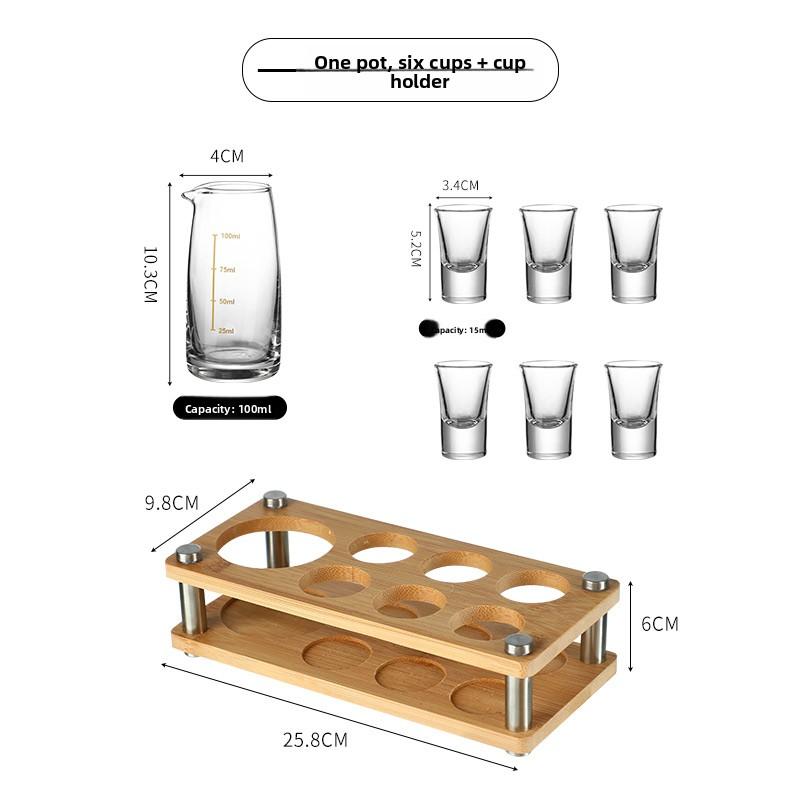 Luxury Small Whiskey Glasses Set Home Use Bullet Cup Pouring Vessel Premium Quality Glassware for Fine Wine And Spirit Tasting