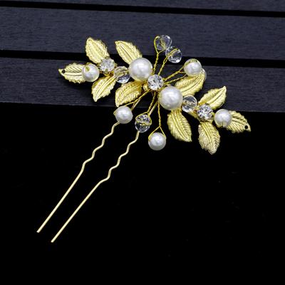 Matrimonio Sposa Damigella Pizzo Fiori Perle Finte Copricapo Fermaglio per Capelli