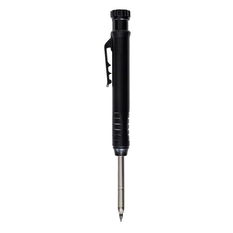Solid Carpenter Mechanical Pencil with Sharpener Woodworking Drawing Pencil Tools 3 Colors Refill Construction Stationery