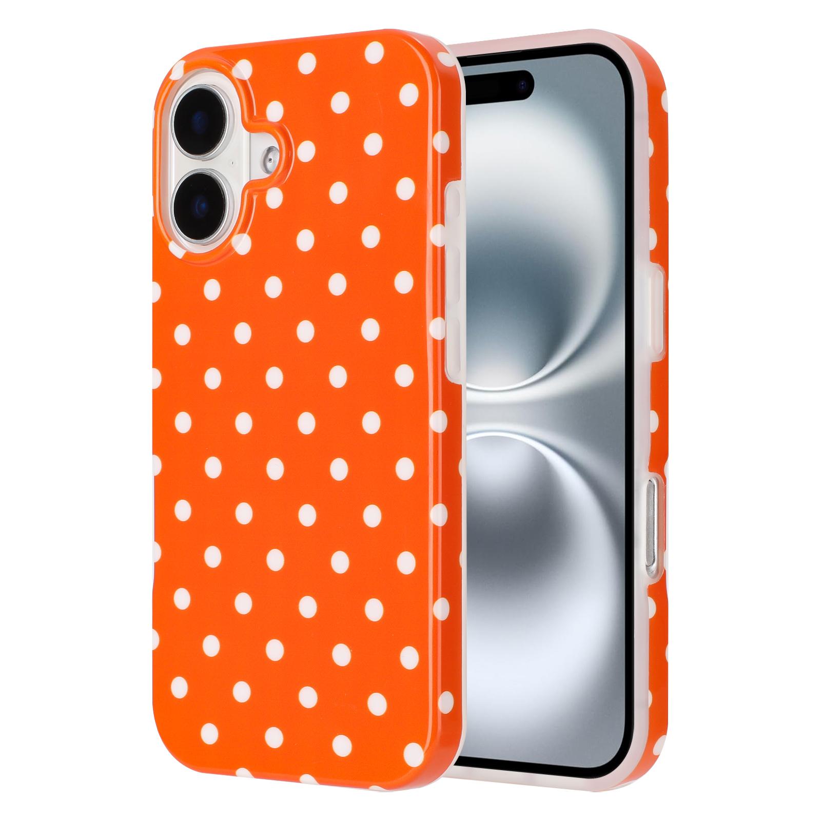 For iPhone 16 Plus Case Dot Design IMD TPU Phone Back Cover
