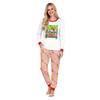 Christmas Print Crewneck Top and Jogger Pants Set Holiday Two Piece Loungewear Outfit