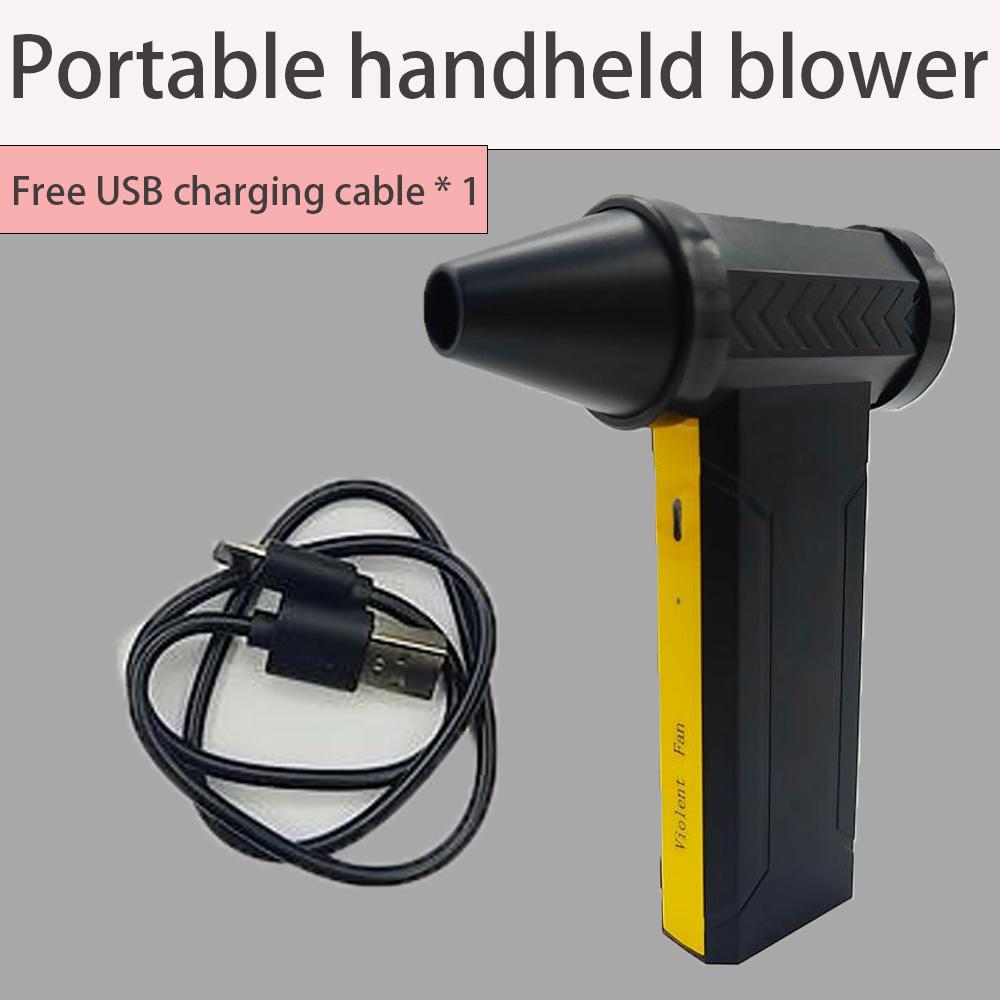 

Турбореактивный вентилятор Violent Fan 60M/S Мощный воздуходув 10000mAh Мощность Канальный вентилятор Mini Turbo JetFan 160000RPM Бесщеточный двигатель Турбовентилятор чёрный