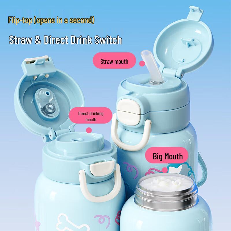 

RELEA 316L Stainless Steel Kids Straw Water Bottle
