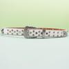 European Style Punk Skull Belt with Rhinestones - Unisex Rock Fashion Accessory