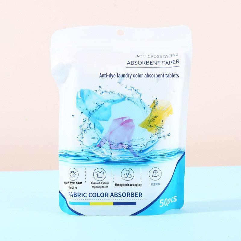Color Absorption Sheets: Anti-Bleeding & Anti-Transfer Laundry Dye Guard - Nano Fabric Wash Family Pack.
